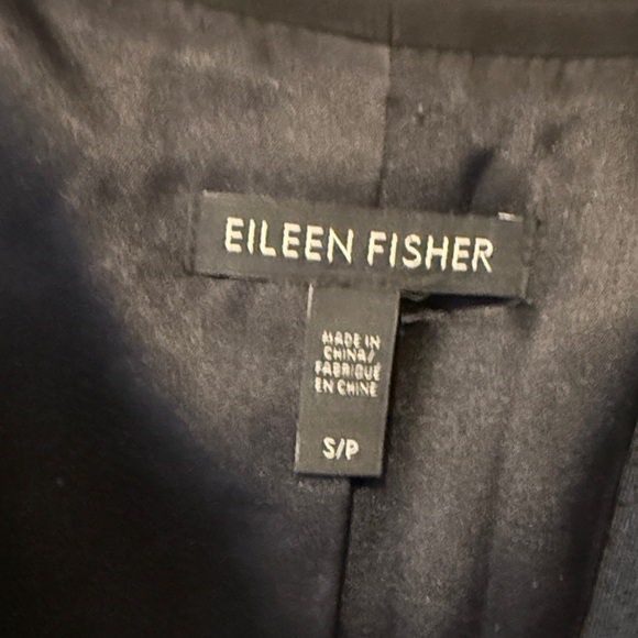 B25 Eileen Fisher Black Women's Small  Jacket Minimalist Preppy Office - Picture 2 of 8